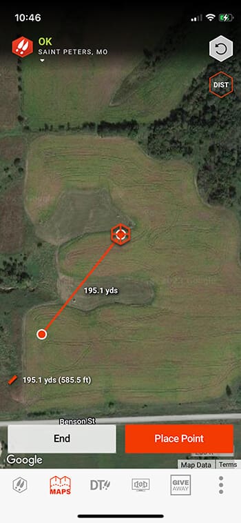 Mapping Distance Measurement