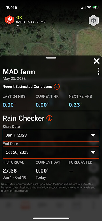 Features Mapping Rain Stations